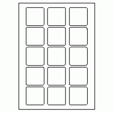 544 - Label Size 50mm x 50mm - 15 labels per sheet